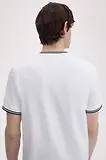 Thumbnail 6 of Fred Perry Men's Twin Tipped T-Shirt - White