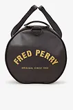 Thumbnail 6 of Fred Perry Tonal Classic Barrel Bag - Black / Gold