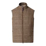 Thumbnail 1 of Hackett Men's Wool Blend Tattersall Padded Gilet - Tetley Beige