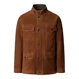 Thumbnail 1 of Hackett Men's Suede Four Pocket Jacket - Nut Brown