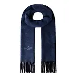 Thumbnail 1 of Hackett Men's Wool-Cashmere Twill Scarf - Made In Italy - Navy