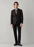 Thumbnail 3 of Hackett Men's Wool Blend Herringbone Blazer - Ebony Brown