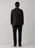 Thumbnail 4 of Hackett Men's Wool Blend Herringbone Blazer - Ebony Brown
