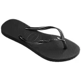 Thumbnail 2 of Havaianas Women's Slim Crystal SW II Flip Flops - Black