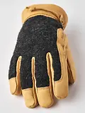 Thumbnail 3 of Hestra Men's Daniel Leather Gloves - Charcoal/Tan