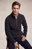Thumbnail 3 of Holland Cooper Men's Country Fleece Quarter Zip - Ink Navy