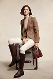 Thumbnail 2 of Holland Cooper Women's Astoria Knee Boots - Rich Chocolate