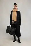 Thumbnail 2 of Holland Cooper Women's Jacquard Scarf - Camel Black