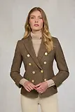 Thumbnail 2 of Holland Cooper Women's Knightsbridge Blazer - Large Scale Brown Herringbone