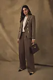 Thumbnail 3 of Holland Cooper Women's Knightsbridge Blazer - Large Scale Brown Herringbone