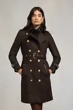 Thumbnail 2 of Holland Cooper Women's Marlborough Trench Coat - Chocolate Herringbone