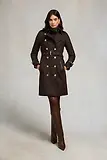 Thumbnail 3 of Holland Cooper Women's Marlborough Trench Coat - Chocolate Herringbone