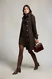 Thumbnail 4 of Holland Cooper Women's Regency Skirt - Chocolate Herringbone