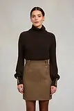 Thumbnail 2 of Holland Cooper Women's Regency Skirt - Large Scale Brown Herringbone