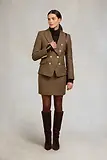 Thumbnail 6 of Holland Cooper Women's Regency Skirt - Large Scale Brown Herringbone