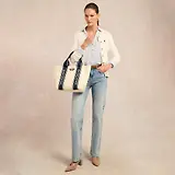 Thumbnail 2 of Holland Cooper Women's Racquets Tote - Ecru Navy