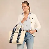 Thumbnail 3 of Holland Cooper Women's Racquets Tote - Ecru Navy