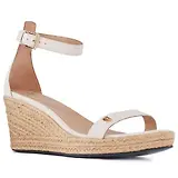 Thumbnail 4 of Holland Cooper Women's St Lucia Espadrille Wedge Sandals - Cream Leather