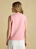 Thumbnail 3 of Joules Women's Holly Knitted Crew Neck Vest - Pale Pink