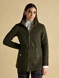 Thumbnail 2 of Joules Women's Heritage Longline Zip Up Polar Fleece - Green