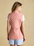Thumbnail 3 of Joules Women's Minx Showerproof Diamond Quilted Gilet - Pink