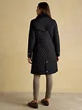 Thumbnail 3 of Joules Women's Rosewell Longline Diamond Quilted Showerproof Coat - Black