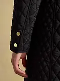 Thumbnail 10 of Joules Women's Rosewell Longline Diamond Quilted Showerproof Coat - Black