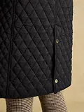 Thumbnail 11 of Joules Women's Rosewell Longline Diamond Quilted Showerproof Coat - Black