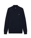 Thumbnail 1 of Lyle & Scott Men's Lambswool Blend Quarter Zip Jumper - Dark Navy Marl