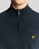 Thumbnail 5 of Lyle & Scott Men's Lambswool Blend Quarter Zip Jumper - Dark Navy Marl