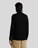 Thumbnail 4 of Lyle & Scott Men's Tonal Eagle Merino Quarter Zip Jumper - Jet Black