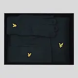 Thumbnail 2 of Lyle & Scott Men's Checked Scarf And Beanie Gift Set - Argyle Teal