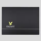 Thumbnail 8 of Lyle & Scott Men's Lambswool Blend Checked Scarf & Beanie Gift Set - Dark Navy