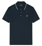 Thumbnail 5 of Lyle & Scott Men's Tipped Polo Shirt - Dark Navy/ White