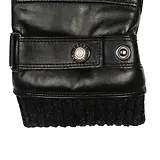 Thumbnail 4 of Dents Men's Skipton Water-Resistant Faux Fur-Lined Leather Gloves - Black