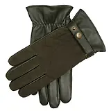Thumbnail 1 of Dents Men's Bruton Touchscreen Water-Resistant Fleece-Lined Leather Gloves - Olive