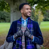 Thumbnail 2 of Dents Men's Tetbury Handsewn Three-Point Wool and Cashmere Blend-Lined Leather Gloves - Black