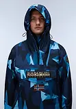 Thumbnail 2 of Napapijri Men's Rainforest Next All Over Print Anorak Jacket - Blue