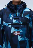 Thumbnail 8 of Napapijri Men's Rainforest Next All Over Print Anorak Jacket - Blue