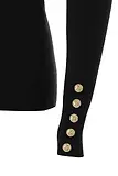 Thumbnail 10 of Holland Cooper Women's Buttoned Knit Roll Neck - Black