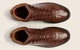Thumbnail 6 of Oliver Sweeney Men's Defeza Hand-Finished Calf Leather Retro Trainers - Dark Tan