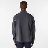 Thumbnail 4 of Oliver Sweeney Men's Lagos Garment Dyed Textured Cotton Overshirt - Slate Waffle