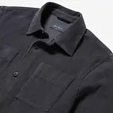 Thumbnail 5 of Oliver Sweeney Men's Lagos Garment Dyed Textured Cotton Overshirt - Slate Waffle