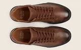 Thumbnail 6 of Oliver Sweeney Men's Piodao Grained Calf Leather Cupsole Trainers - Tan