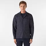 Thumbnail 2 of Oliver Sweeney Men's Tramore Brushed Cotton Check Overshirt - Navy Check