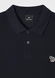 Thumbnail 2 of Paul Smith Men's Cotton-Piqué Zebra Logo Polo Shirt - Navy