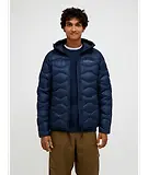 Thumbnail 2 of Peak Performance Men's Helium Down Hooded Jacket - Blue Shadow
