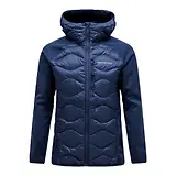 Thumbnail 1 of Peak Performance Men's Helium Down Hybrid Hooded Jacket - Blue Shadow