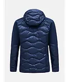 Thumbnail 8 of Peak Performance Men's Helium Down Hybrid Hooded Jacket - Blue Shadow