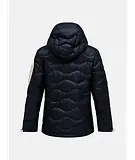 Thumbnail 9 of Peak Performance Women's Helium Utility Down Hooded Jacket - Black/Sand Fog